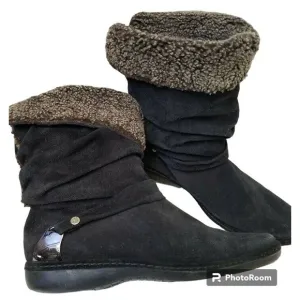 Stuart Weitzman Women's Black Suede Leather Ankle Boots Size 9.5 Spain