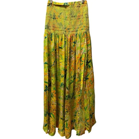 Stunning Hope for Flowers by Tracy Reese Silk Blend Floral Maxi Skirt Boho XS