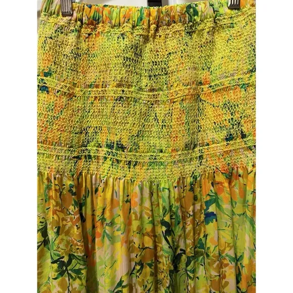 Stunning Hope for Flowers by Tracy Reese Silk Blend Floral Maxi Skirt Boho XS