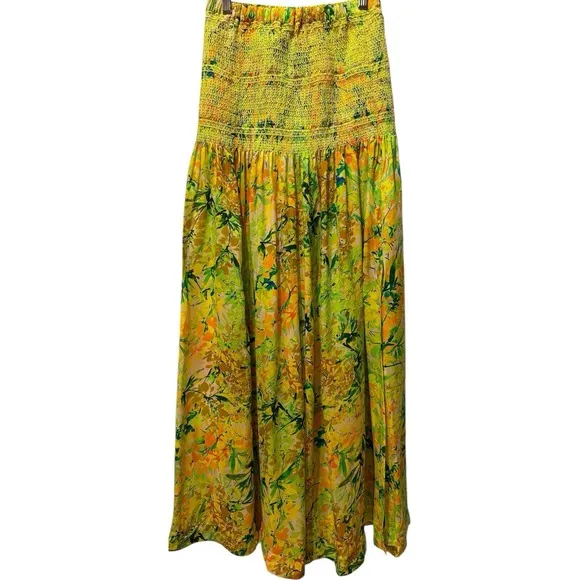 Stunning Hope for Flowers by Tracy Reese Silk Blend Floral Maxi Skirt Boho XS