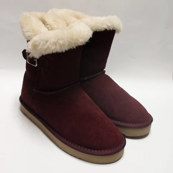 Style &amp; Co Girl's Cozy Burgundy Boots Size-5