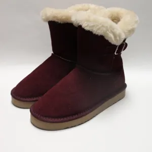 Style &amp; Co Girl's Cozy Burgundy Boots Size-5