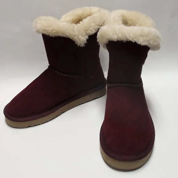 Style &amp; Co Girl's Cozy Burgundy Boots Size-5