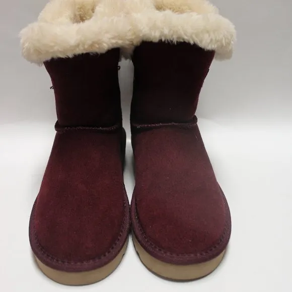 Style &amp; Co Girl's Cozy Burgundy Boots Size-5