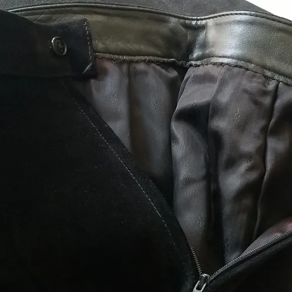 Suede Handmade mini skirt