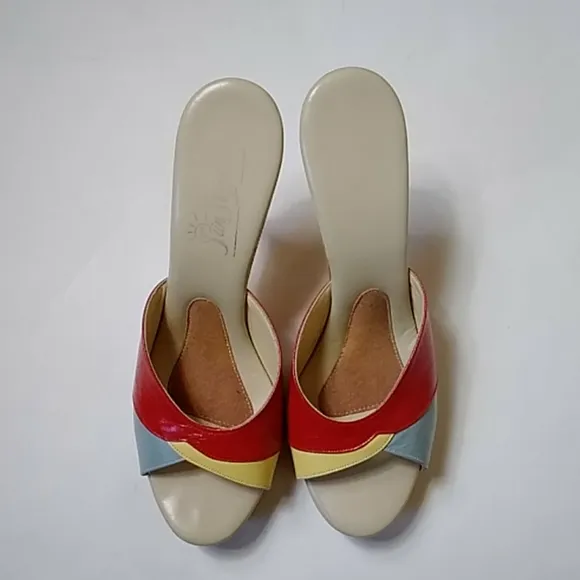 Sun Stepped Vintage Women Heels Shoes Size 8