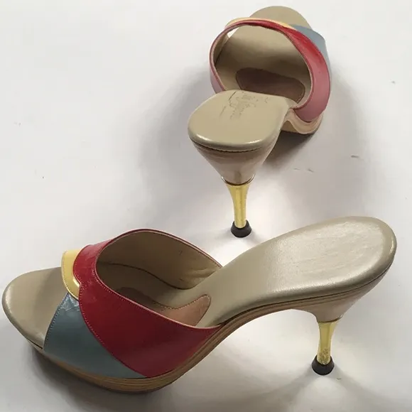 Sun Stepped Vintage Women Heels Shoes Size 8