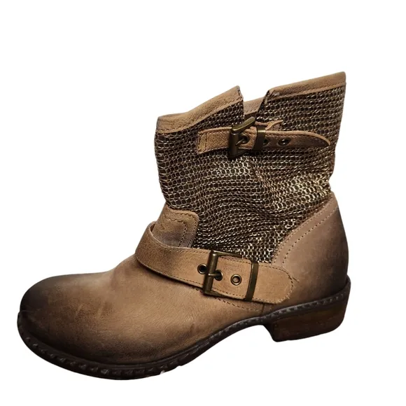 Sundance Bound for Glory Brown Leather Boots Size 6.5