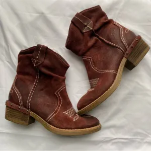 Sundance ETTA western short slouch boots Size 36 (US 5.5-6)