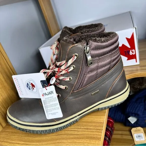 Sz 12-12.5 Sz 12 PAJAR Tavin 2.0 Faux Fur Lined High Top Boots NIB $170 MSRP