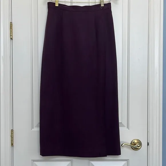 Talbots Silk Purple/Plum Skirt