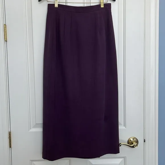 Talbots Silk Purple/Plum Skirt