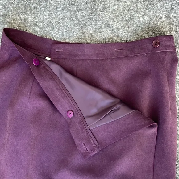 Talbots Silk Purple/Plum Skirt