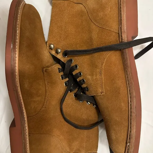 Taylor Stitch Brown Chukka Boots Suede Minimalist Design