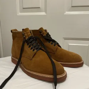 Taylor Stitch Brown Chukka Boots Suede Minimalist Design