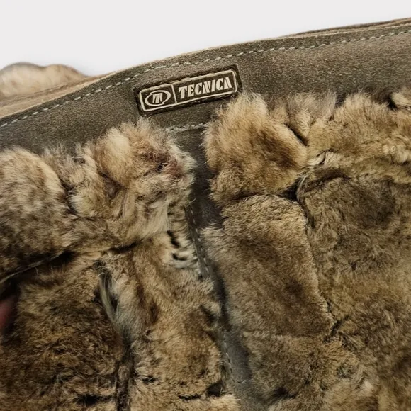 Tecnica Vintage Genuine Fur &amp; Suede Knee High Winter Boots