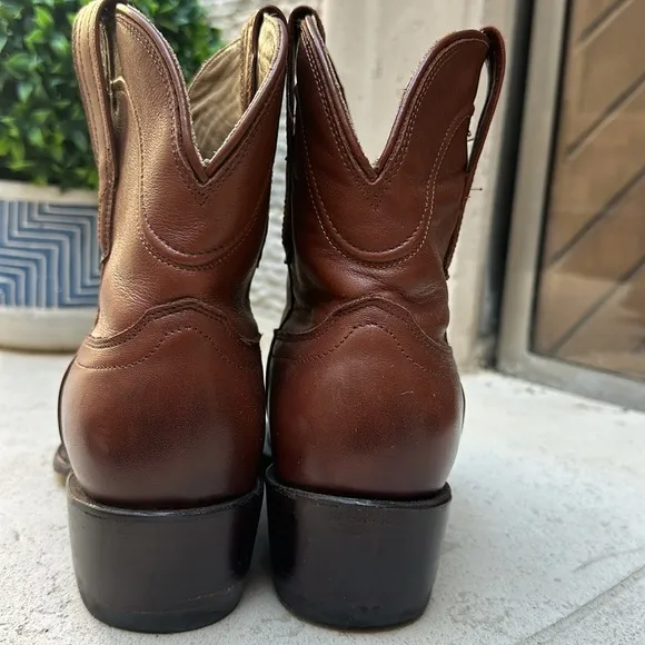 Tecovas Brown Leather Western Boots The Penny