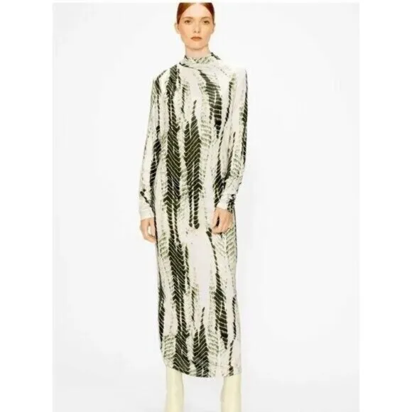 Ted Baker Kyliea Abstract Print Long Sleeve Jersey Dress