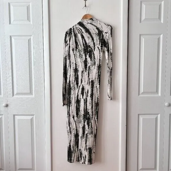 Ted Baker Kyliea Abstract Print Long Sleeve Jersey Dress