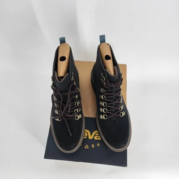 Teva Womens Midform Leather MAX-COMF Memory Foam Lace-Up Boots Black Sze 8.5 NWB