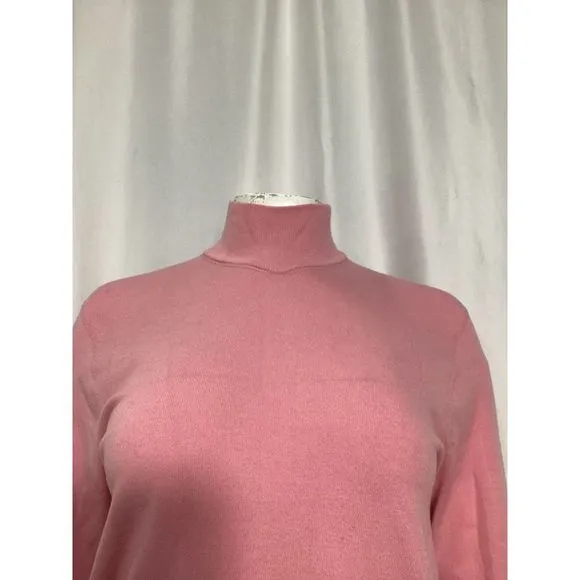 The Frankie Shop Turtleneck Sweater in Pink Cotton