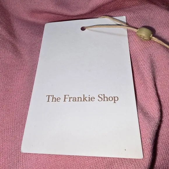 The Frankie Shop Turtleneck Sweater in Pink Cotton