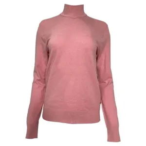 The Frankie Shop Turtleneck Sweater in Pink Cotton