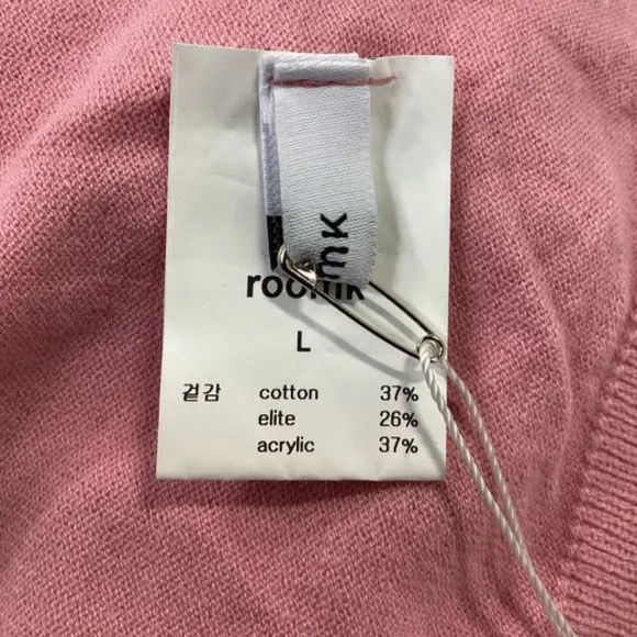 The Frankie Shop Turtleneck Sweater in Pink Cotton