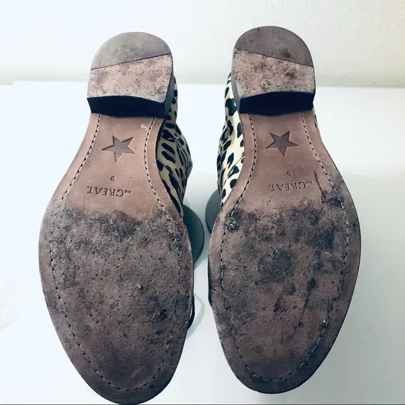 THE GREAT THE BOXCAR BOOT-LEOPARD.SIZE 9