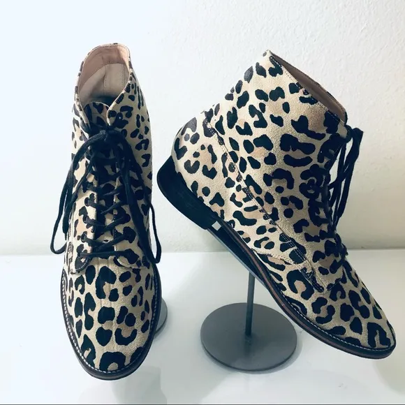 THE GREAT THE BOXCAR BOOT-LEOPARD.SIZE 9