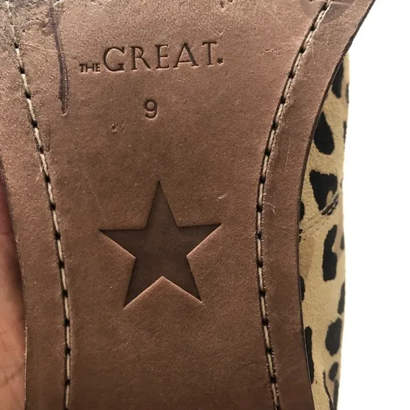 THE GREAT THE BOXCAR BOOT-LEOPARD.SIZE 9