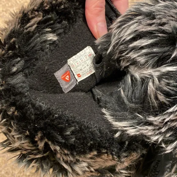 The North Face Black Boots Suede Faux Fur 10 620179 Waterproof (Nuptse Purna?)