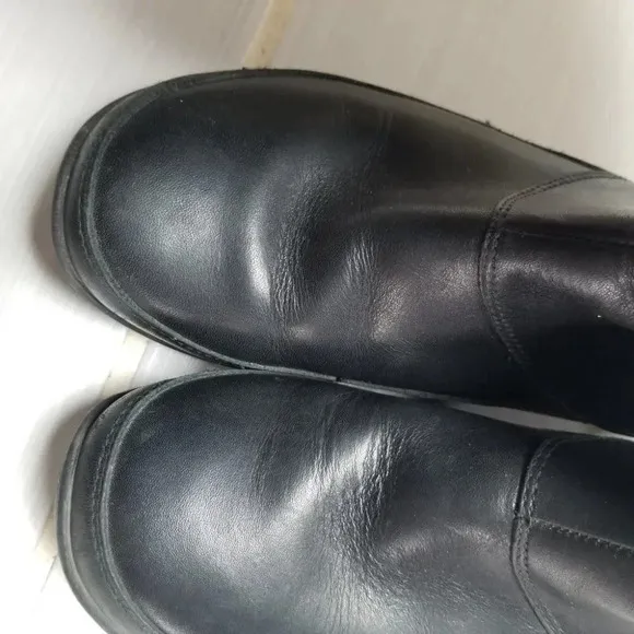 The North Face Black Camryn Below The Knee Boots Waterproof Leather 7