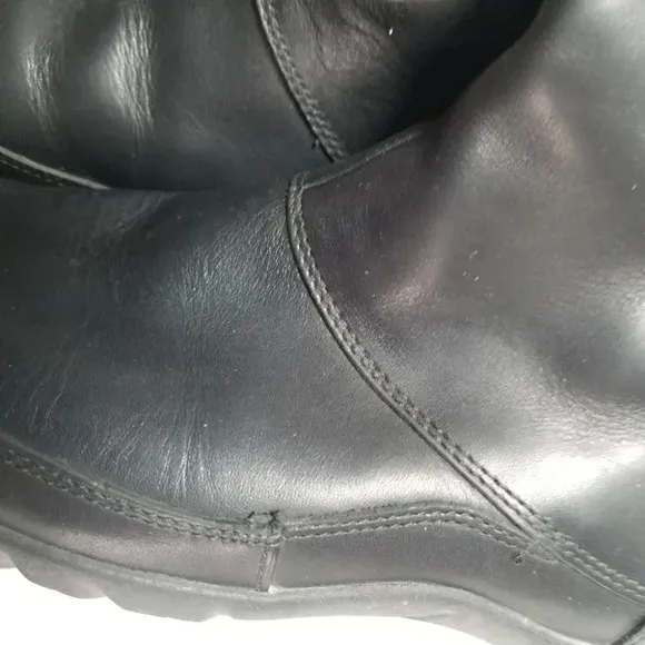 The North Face Black Camryn Below The Knee Boots Waterproof Leather 7