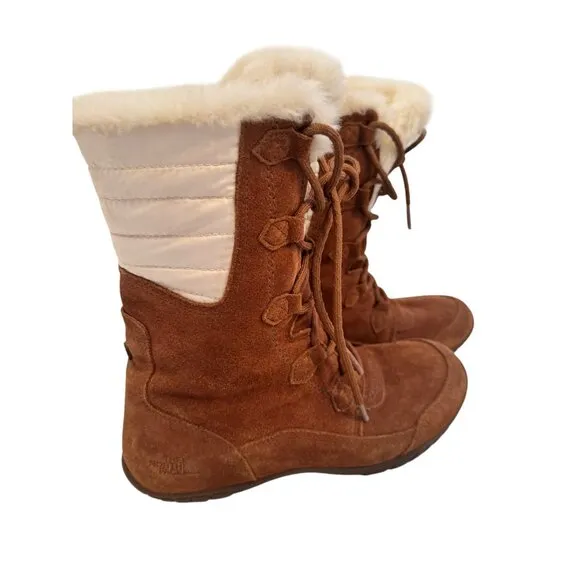 The North Face Nuptse Puma II Size 8 /EU 39 Dachshund Brown/ Cream NWOB Boots