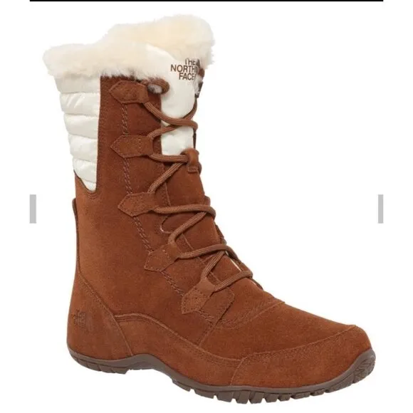 The North Face Nuptse Puma II Size 8 /EU 39 Dachshund Brown/ Cream NWOB Boots