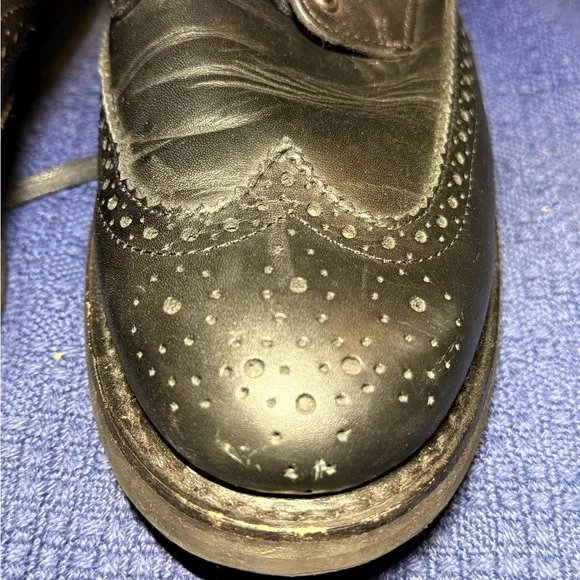 Thursday Boot Co Company Black Leather Lace Up Wingtip Boot Men’s 10.5