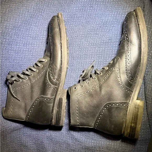 Thursday Boot Co Company Black Leather Lace Up Wingtip Boot Men’s 10.5