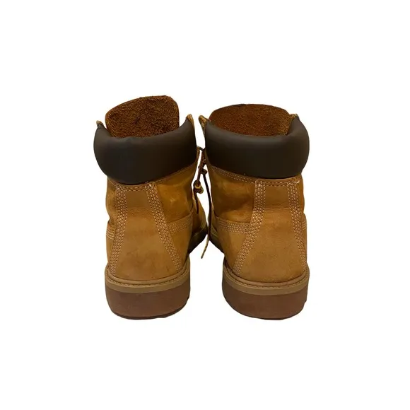 Timberland 120909 Premium Wheat Nubuck Boots Junior 7 Wm. 8.5