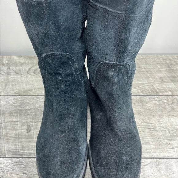 Timberland 3260R Black Suede TimberDry Riding Women’s Side Zip Boots Size 7.5