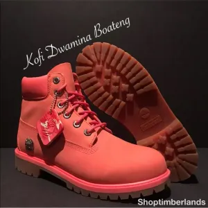 Timberland 6&quot; WP Boot Pink Grade School TB0A1OPB