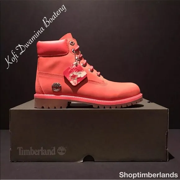 Timberland 6&quot; WP Boot Pink Grade School TB0A1OPB