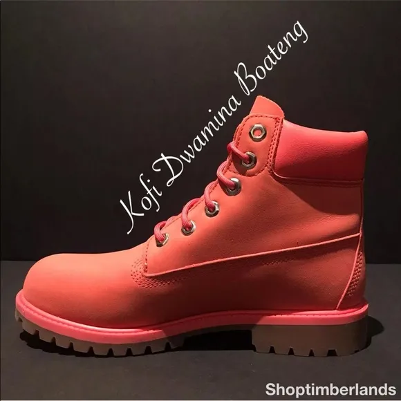 Timberland 6&quot; WP Boot Pink Grade School TB0A1OPB