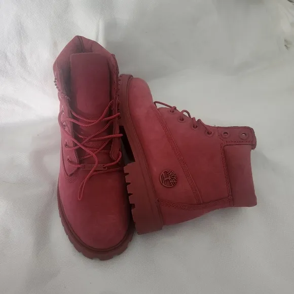 Timberland Big Boy 6&quot; Boots in Red Size 4.5
