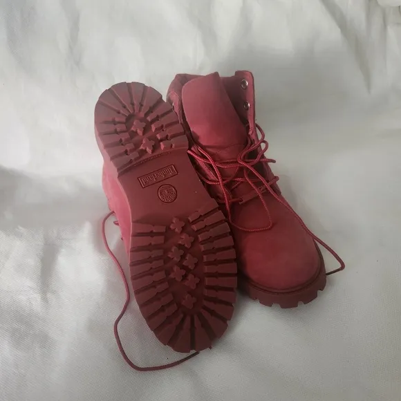Timberland Big Boy 6&quot; Boots in Red Size 4.5