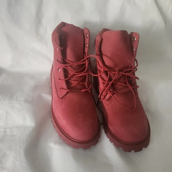 Timberland Big Boy 6&quot; Boots in Red Size 4.5