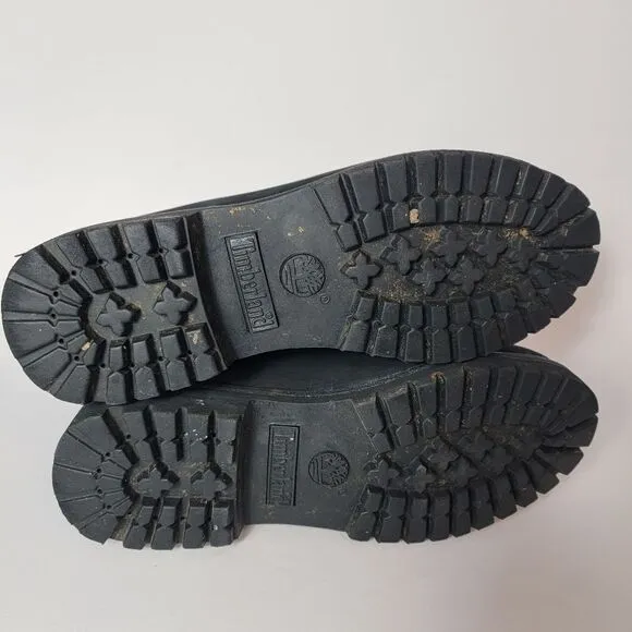 Timberland Black Nubuck Suede 10661 Boots Womens Size 8.5*