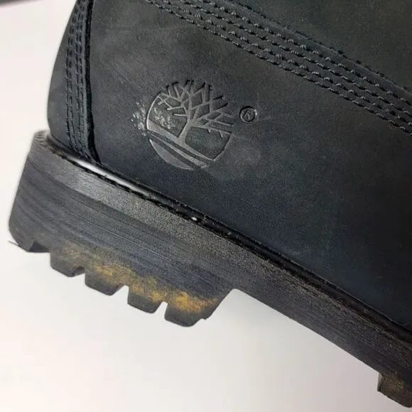 Timberland Black Nubuck Suede 10661 Boots Womens Size 8.5*