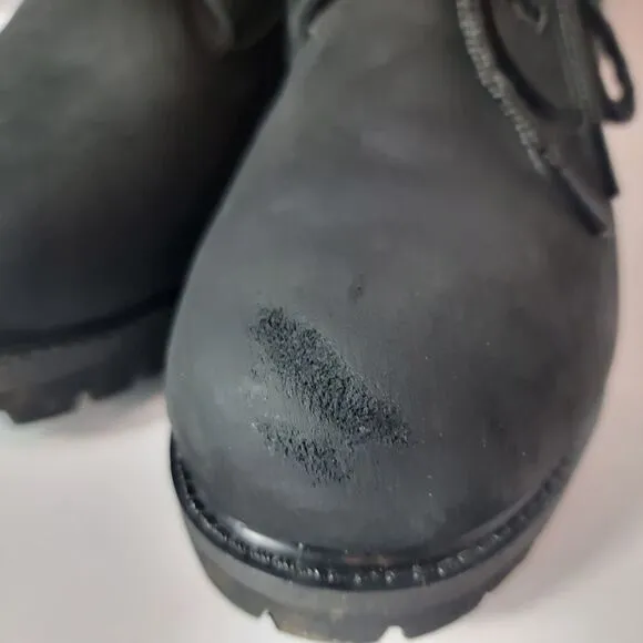 Timberland Black Nubuck Suede 10661 Boots Womens Size 8.5*
