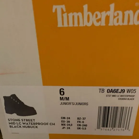 Timberland Black Rain &amp; Snow Boots with Padded Collar